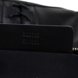 Pre Owned Alexander McQueen Black Leather Medium Lace Up Faithful De Manta Clutch