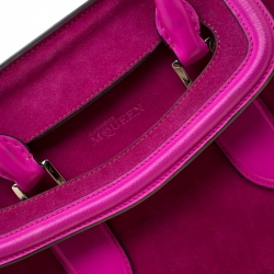 Alexander McQueen Pink Suede and Leather Heroine Tote
