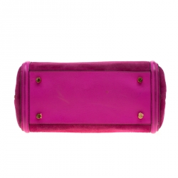 Alexander McQueen Pink Suede and Leather Heroine Tote