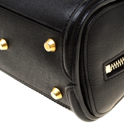 Pre Owned Alexander McQueen Black Leather Mini Heroine Bag