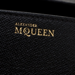 Pre Owned Alexander McQueen Black Leather Mini Heroine Bag