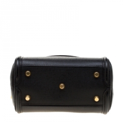Pre Owned Alexander McQueen Black Leather Mini Heroine Bag