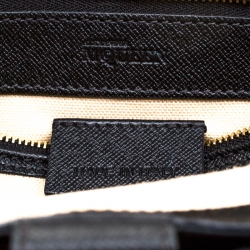 Pre Owned Alexander McQueen Black Leather Heroine Open Tote