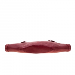 Alexander McQueen Red Leather Medium De Manta Clutch