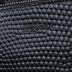 Pre Owned Alexander Mcqueen Black Textured Leather Tote