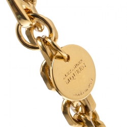 Pre Owned Alexander McQueen Black Embellished Clam Chain Clutch