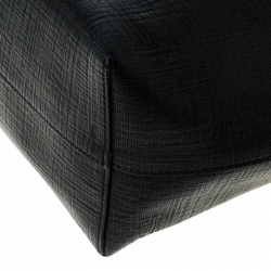 Pre Owned Alexander McQueen Black Leather Large Shopper Tote