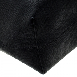 Pre Owned Alexander McQueen Black Leather Large Shopper Tote