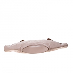 Pre Owned Alexander McQueen Blush Pink Leather Medium Skull De Manta Clutch