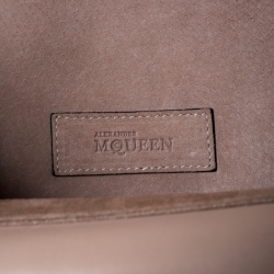 Pre Owned Alexander McQueen Beige Leather Heroine Chain Shoulder Bag