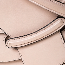 Pre Owned Alexander McQueen Beige Leather Heroine Chain Shoulder Bag
