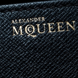 Pre Owned Alexander McQueen Black Leather Mini Heroine Bag