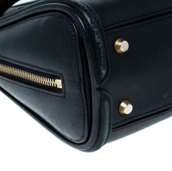 Pre Owned Alexander McQueen Black Leather Mini Heroine Bag