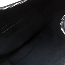 Pre Owned Alexander McQueen Multicolor Satin and Leather Medium De Manta Clutch