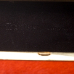 Alexander McQueen Orange Calfhair Skull Knuckle Box Clutch