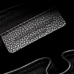 Alexander McQueen Black Leather Skull Padlock Tote