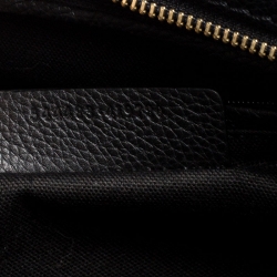 Alexander McQueen Black Leather Skull Padlock Tote