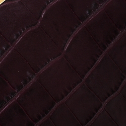 مملوكة مسبقًا Alexander McQueen Crocodile Embossed Leather Skull Knuckle Flat Clutch