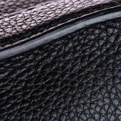 Pre Owned Alexander McQueen Black Leather Skull Padlock Satchel