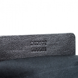 Pre Owned Alexander McQueen Black/Brown Leopard Print Canvas Medium De Manta Clutch