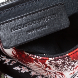 Pre Owned Alexander McQueen Multicolor Floral Print Satin Small De Manta Clutch
