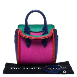 Pre Owned Alexander McQueen Multicolor Leather Mini Heroine Bag