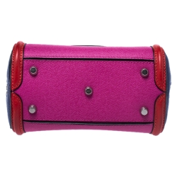 Pre Owned Alexander McQueen Multicolor Leather Mini Heroine Bag