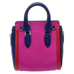 Pre Owned Alexander McQueen Multicolor Leather Mini Heroine Bag