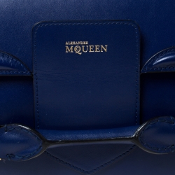 Pre Owned Alexander McQueen Blue Leather Heroine Clutch