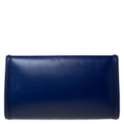 Pre Owned Alexander McQueen Blue Leather Heroine Clutch