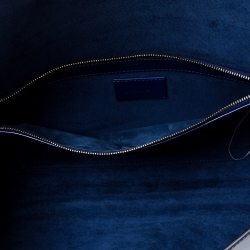 Pre Owned Alexander McQueen Blue Leather Heroine Clutch