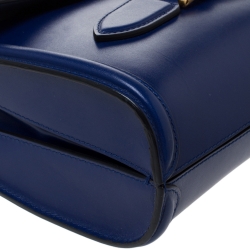 Pre Owned Alexander McQueen Blue Leather Heroine Clutch