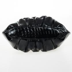 Pre Owned Alexander McQueen Elvie Embossed Leather Tote