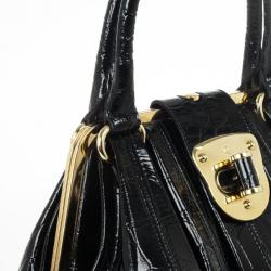 Pre Owned Alexander McQueen Elvie Embossed Leather Tote