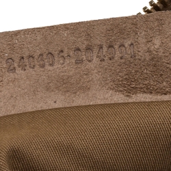 Pre Owned Alexander McQueen Light Brown Suede Medium Studded De Manta Clutch