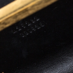 مملوكة مسبقًا Alexander McQueen Black Satin Skull Knuckle Box Clutch