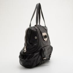 Pre Owned Alexander McQueen Black Leather Flapper Satchel 