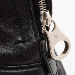 Pre Owned Alexander McQueen Black Leather Flapper Satchel 
