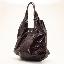 Pre Owned  Alexander McQueen Faithful Patent Leather Tote