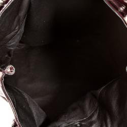 Pre Owned  Alexander McQueen Faithful Patent Leather Tote