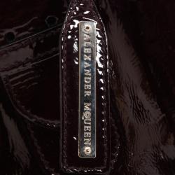 Pre Owned  Alexander McQueen Faithful Patent Leather Tote