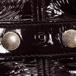 Pre Owned  Alexander McQueen Faithful Patent Leather Tote