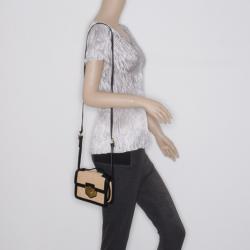 Pre Owned Alexander McQueen Archive Beige Woven Shoulder Bag 