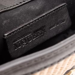 Pre Owned Alexander McQueen Archive Beige Woven Shoulder Bag 