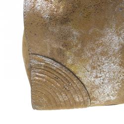 Pre Owned Alexander McQueen Metallic Brown Leather De Manta Tote Bag