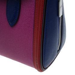 Pre Owned Alexander McQueen Multicolor Grain Leather Mini Heroine Shoulder Bag