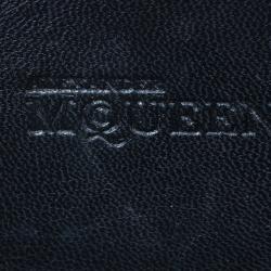 Pre Owned Alexander McQueen Black Crystal Skull Clutch