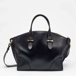 Pre Owned Alexander McQueen Black Leather Medium Legend Satchel