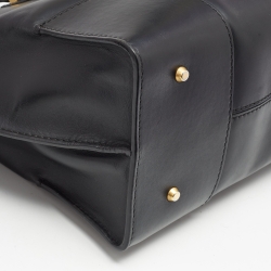 Pre Owned Alexander McQueen Black Leather Medium Legend Satchel