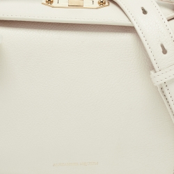 Alexander McQueen Off White Leather Box 19 Shoulder Bag 